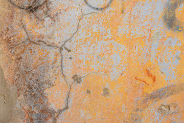 Texture, wall, concrete, it can be used as a background. Wall fragment with scratches and cracks