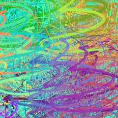 Artistic sketch backdrop material. Abstract geometric pattern. Chaos and random. Modern art drawing painting. 2d illustration. Digital texture wallpaper. 