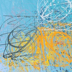 Artistic sketch backdrop material. Abstract geometric pattern. Chaos and random. Modern art drawing painting. 2d illustration. Digital texture wallpaper. 