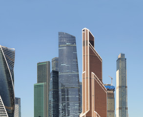 Fototapeta na wymiar Towers of Moscow-City