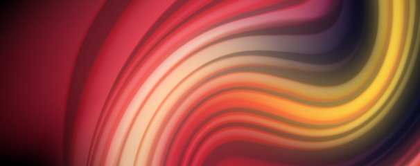 Fototapeta premium Flowing liquid colors - modern colorful flow poster. Wave liquid shapes. Art design for your design project
