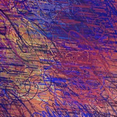 Artistic sketch backdrop material. Abstract geometric pattern. Chaos and random. Modern art drawing painting. 2d illustration. Digital texture wallpaper. 