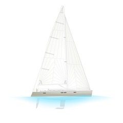 Sailboat Yacht B Profile