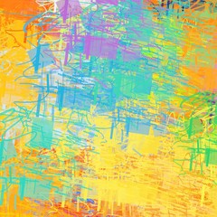 Artistic sketch backdrop material. Abstract geometric pattern. Chaos and random. Modern art drawing painting. 2d illustration. Digital texture wallpaper. 