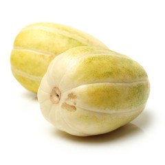 muskmelon on white background