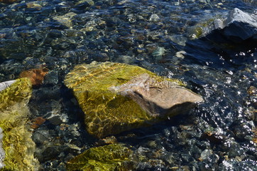 Baikal, beach, summer, nature, stones, mountains, water, forest.