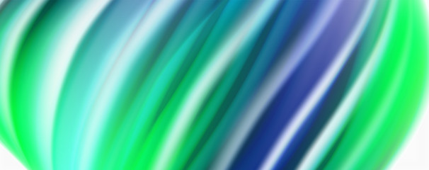 Glossy colorful liquid waves abstract background,, modern techno lines