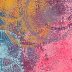 Colorful pattern. 2d illustration. Modern artwork. Abstract art.