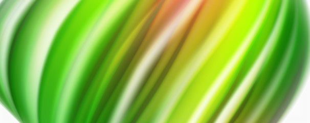 Obraz premium Modern Liquid color flow on white - colorful flow poster. Techno Wave Liquid shape in white color background. Design for your design project