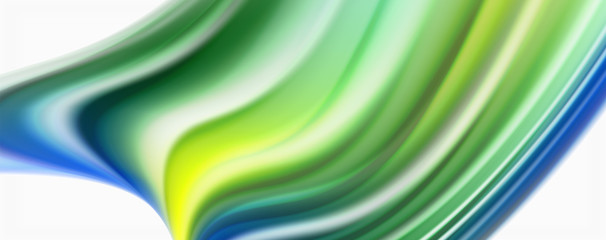 Glossy colorful liquid waves abstract background,, modern techno lines