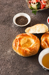 Traditional eastern round small flat bread - naan