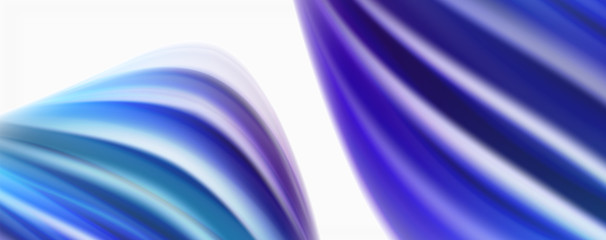 Glossy colorful liquid waves abstract background,, modern techno lines