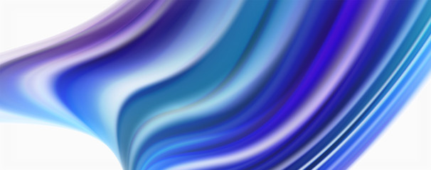 Glossy colorful liquid waves abstract background,, modern techno lines