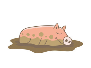 Pig. isolated on white background