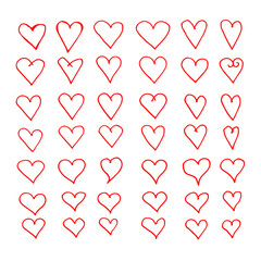 Hand drawn heart icon