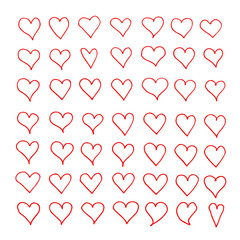 Hand drawn heart icon