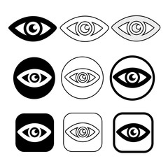 Obraz premium Set sign of Eye icon