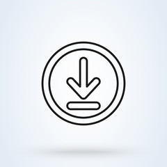 Download and install. Line art Simple vector modern icon design illustration.