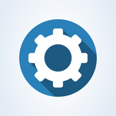 Gear setting Simple vector modern icon design illustration.