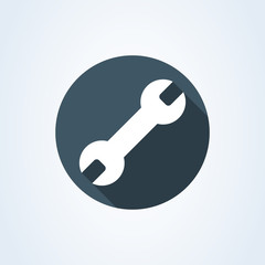 Repair Wrench Simple vector modern icon design illustration.