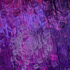 Colorful texture with various shapes and lines.