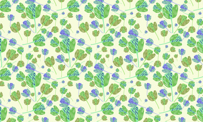 Fototapeta premium Seamless Vector greens pattern