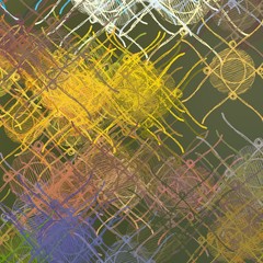 Colorful texture with various shapes and lines.