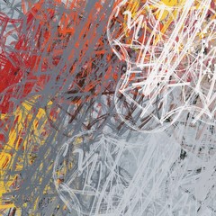 Geometric colorful pattern. Various lines and shapes. 2d illustration. Abstract backdrop.