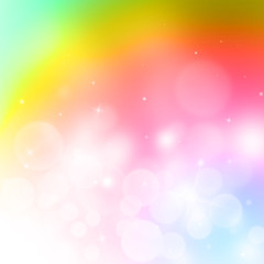 Colorful sparkle rays with bokeh abstract elegant background/texture. Dust sparks background.