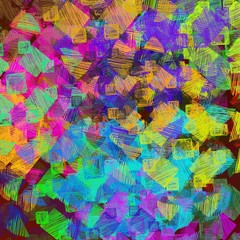 Fototapeta na wymiar Cray texture pattern. Various shapes and colors. Wallpaper illustration.