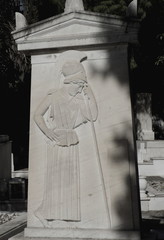 Marble statue from Greek Cemetery