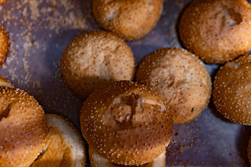 Whole wheat bread baked at home, bio ingredients, very healthy with seeds
