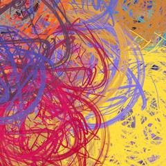 Colorful texture. Various shapes. Color pattern. 2d backdrop illustration.