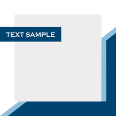 Geometric socialmedia template with a text sample.