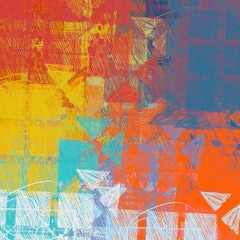 Colorful texture. Various shapes. Color pattern. 2d backdrop illustration.