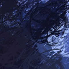 Coloful chaos. 2d illustration wallpaper. Crazy lines and patterns.