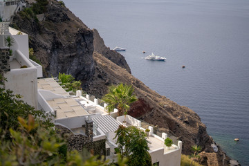 village on island of santorini greece