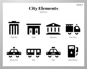 City elements Solid pack