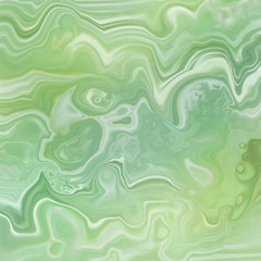 abstract background, fashion fake stone texture, green onyx jade agate or marble slab with wavy lines, painted artificial marbled surface, artistic marbling illustration © wacomka