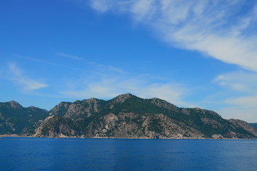 Cruise on the ship on the amazing Aegean Sea