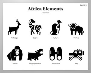 Africa elements Solid pack