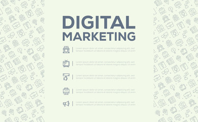 DIGITAL MARKETING SEAMLESS PATTERN
