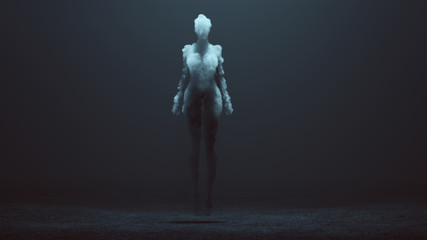 Sexy Smoke Ghost Spirit Floating in a Foggy Void 3d Illustration 3d Rendering