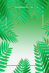 Fototapeta na wymiar abstract background with palm trees