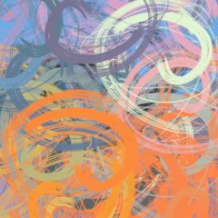 Chaotic various texture. Multiple colors.