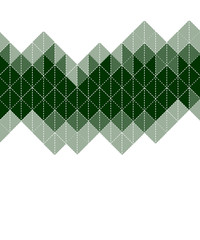 Background triangles green color. Textile concept