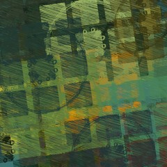 Chaotic various texture. Multiple colors.