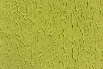 Bulk plaster facade texture background olive green