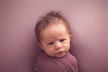 Fototapeta premium Perfect newborn baby girl