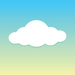 fluffy clouds white on blue sky background, sky background with clouds white cartoon concept, sky blue and cloud white for banner advertising background